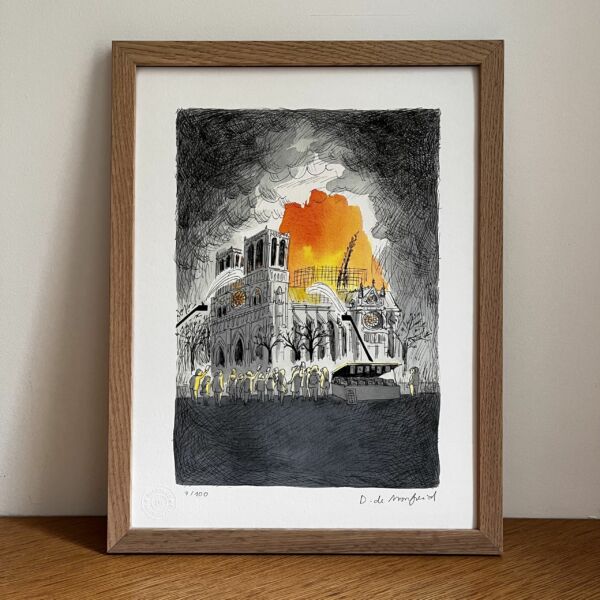 Notre-Dame on fire