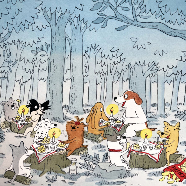 The doggies / Picnic in the forest - Image 1