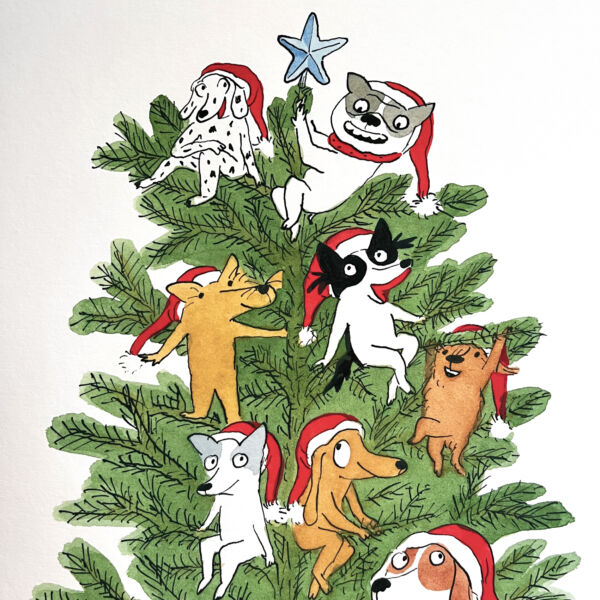 The doggies / Christmas tree - Image 1
