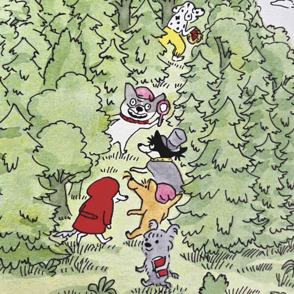 The doggies / Fairy tales castel - Image 1