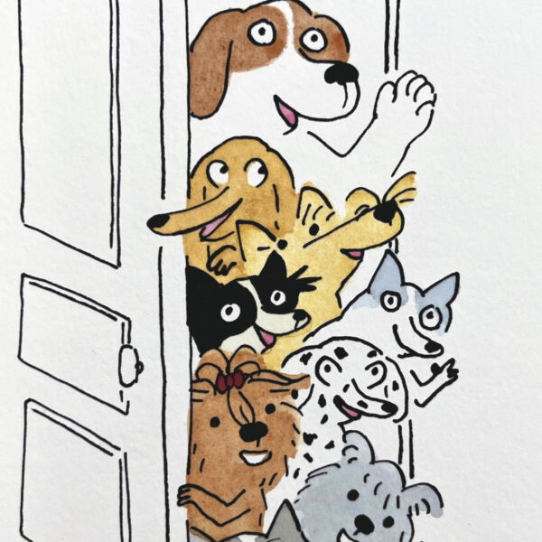 Les toutous / Derrière la porte - Image 1