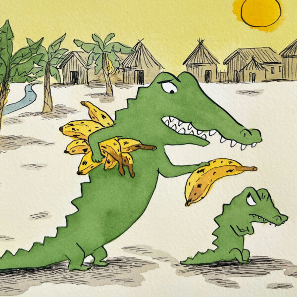 Le crocodile / Tu veux une banane ? (original) – Image 1