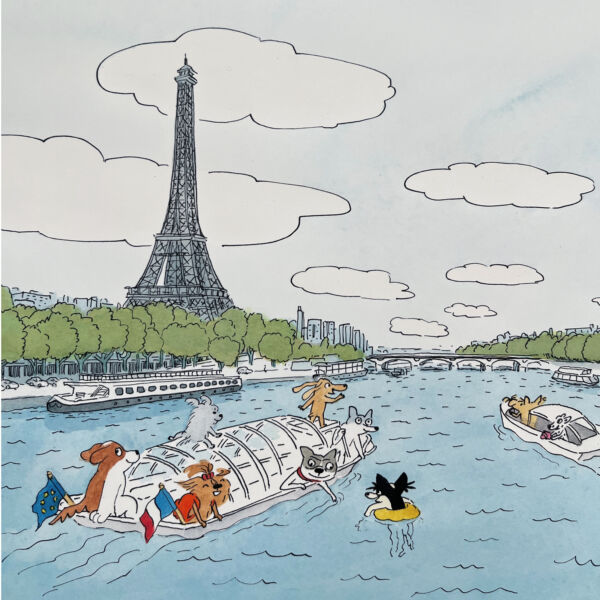 Les Toutous / En bateau à Paris (original) – Image 1