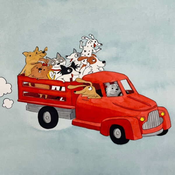 Les Toutous / Le camion (original) – Image 1